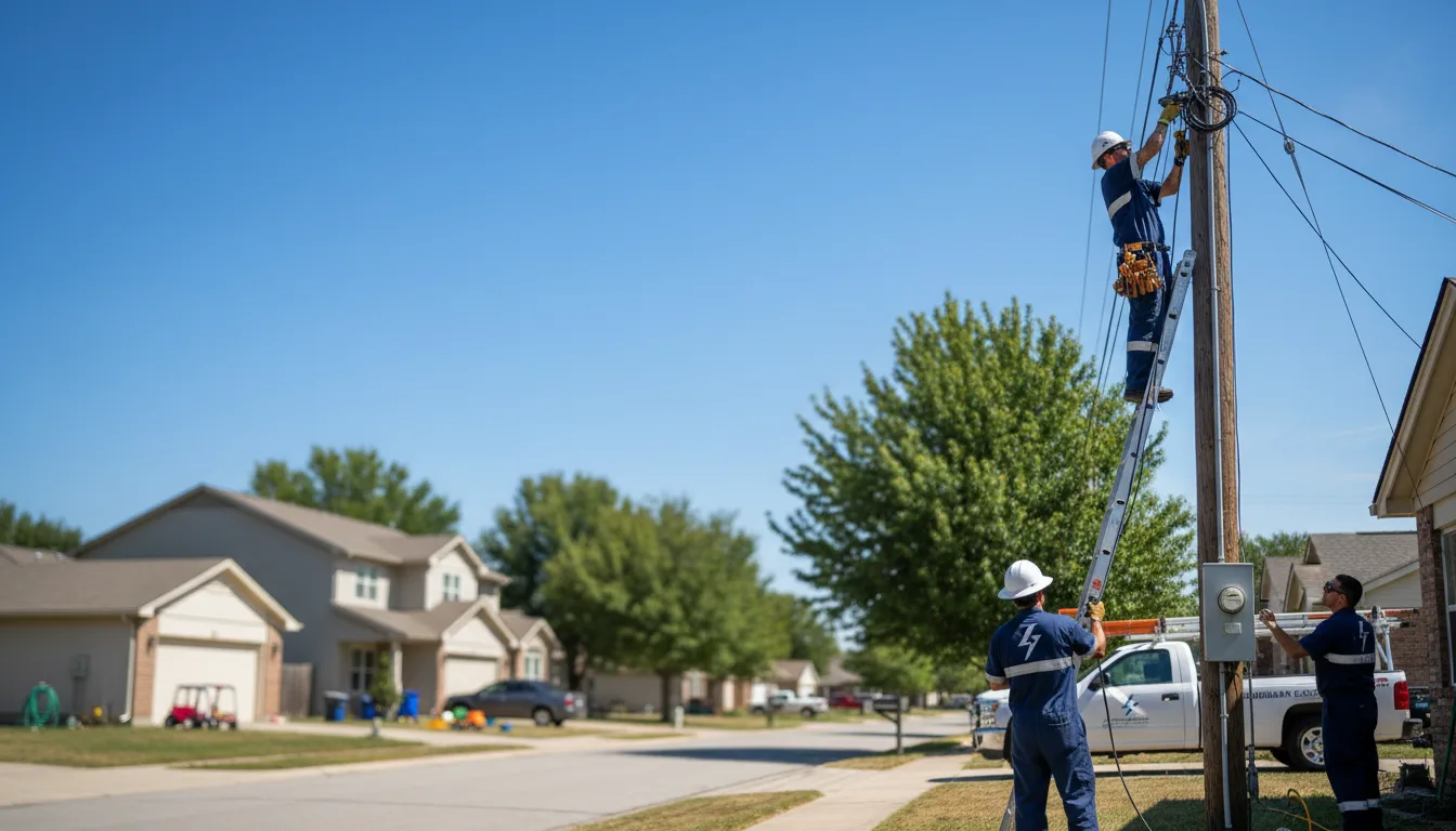 Residential electrician providing installation services in Yale, OK